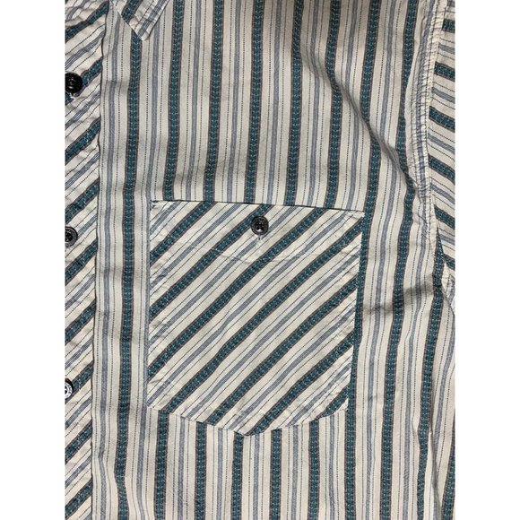 Mens The North Face Short Sleeve Button Up Striped Shirt XL A5 Series - Picture 5 of 11